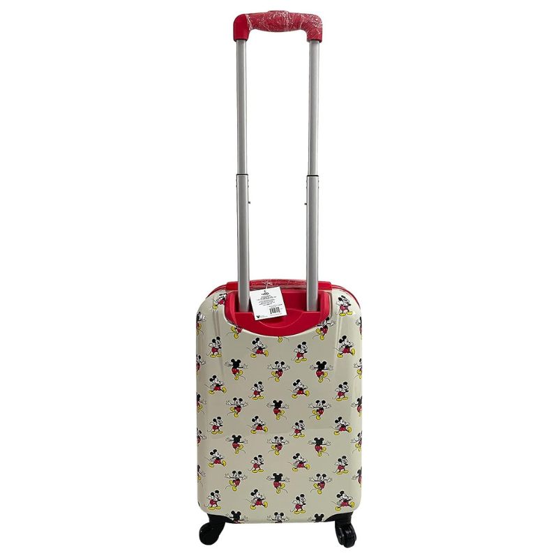 Fast Forward Mickey Mouse Luggage, Kid Suitcases for Toddlers, 21 Inch Hard-Sided Tween Spinner Luggage for Boy, Kids Carry-On Luggage with Wheels