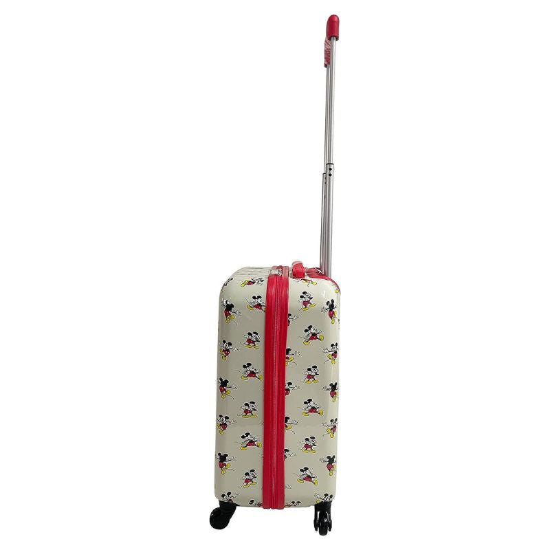 Fast Forward Mickey Mouse Luggage, Kid Suitcases for Toddlers, 21 Inch Hard-Sided Tween Spinner Luggage for Boy, Kids Carry-On Luggage with Wheels