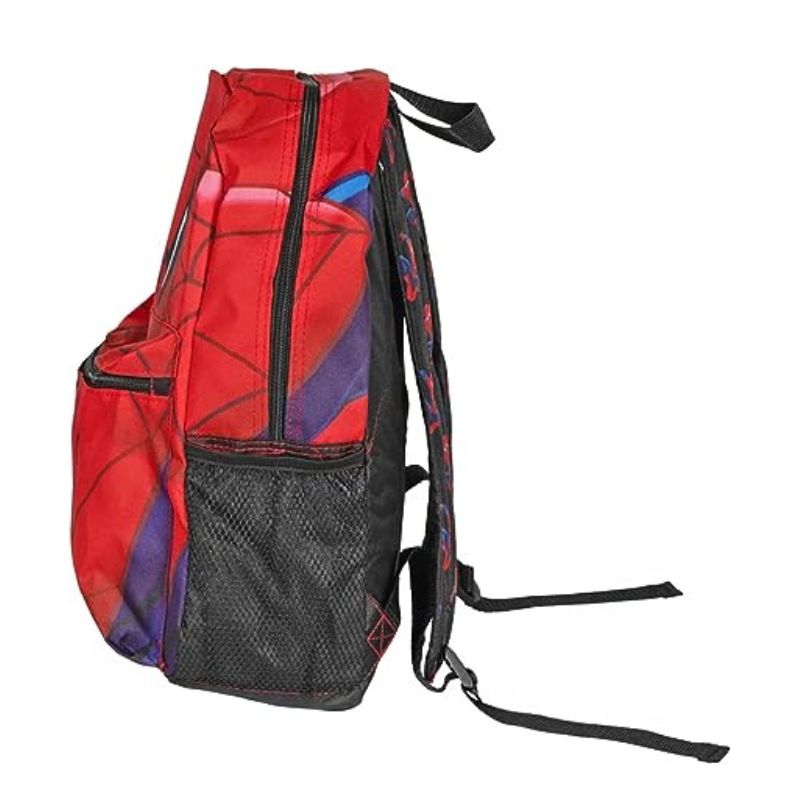 Spider-Man Red All Over Print Backpack for Kids 16" Large Backpack