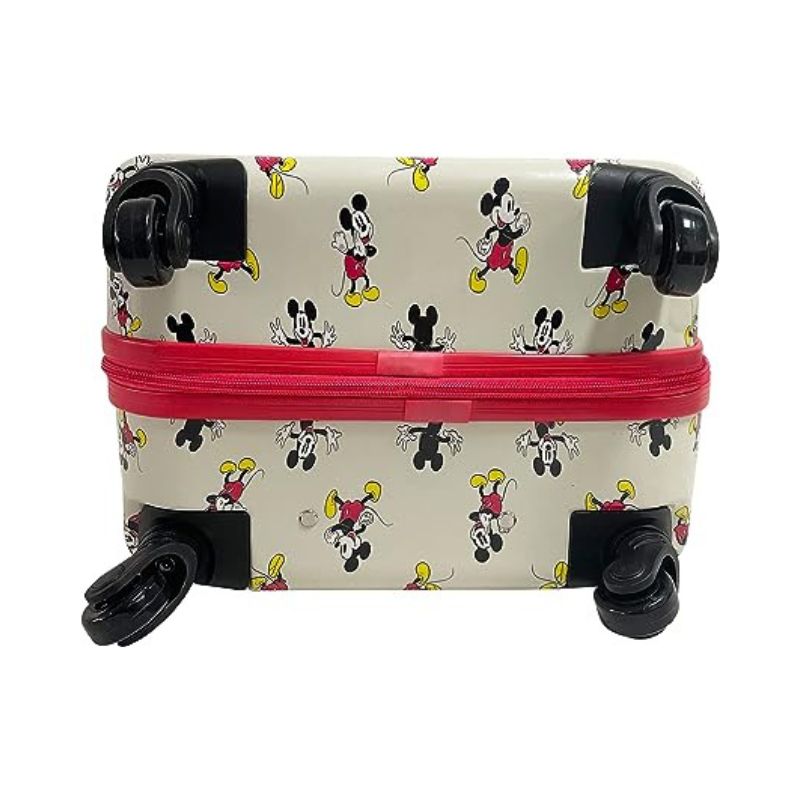 Fast Forward Mickey Mouse Luggage, Kid Suitcases for Toddlers, 21 Inch Hard-Sided Tween Spinner Luggage for Boy, Kids Carry-On Luggage with Wheels