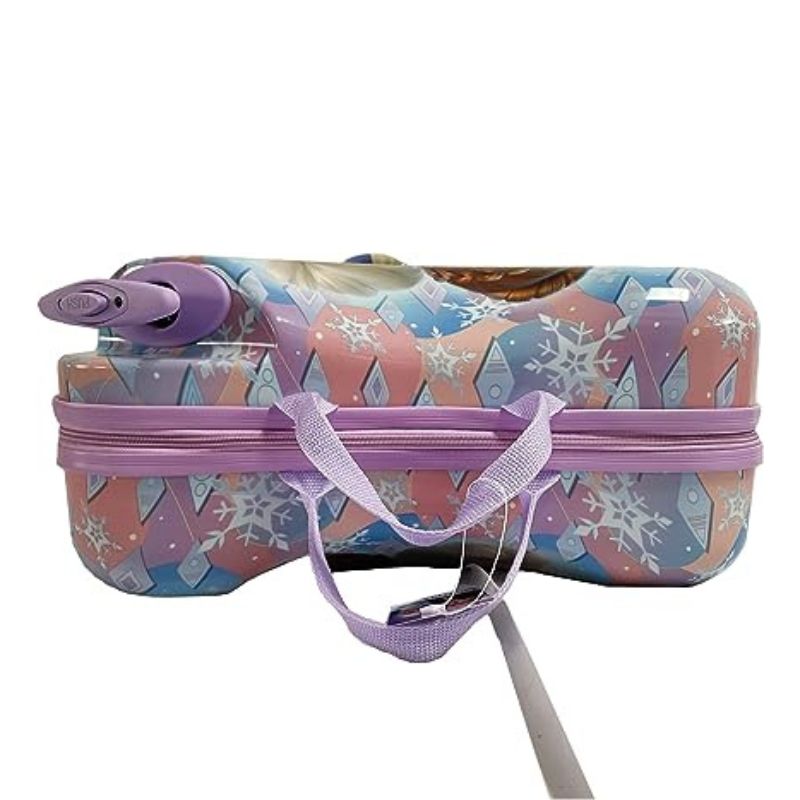 Disney Frozen Ride on Suitcase for Kids, 18'' Suitcase with Seat for Kids, Riding Suitcase for Kids, Cute Lightweight Kids Travel Suitcase Trolley
