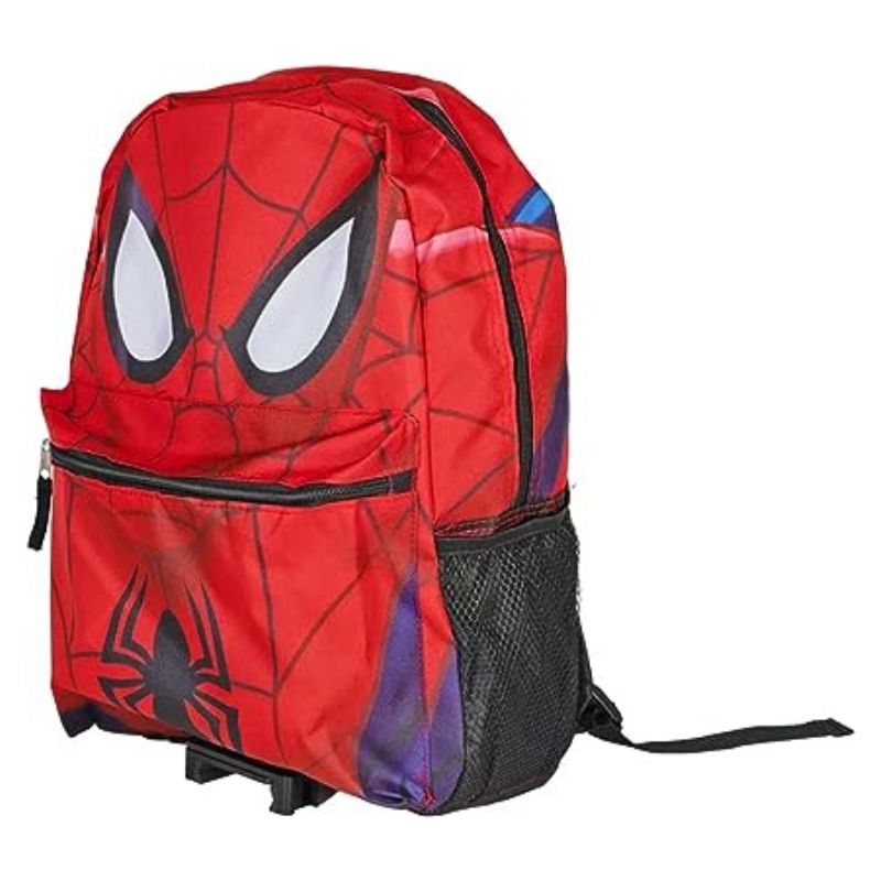 Spider-Man Red All Over Print Backpack for Kids 16" Large Backpack