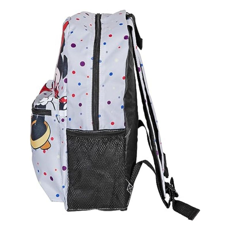 Fast Forward Gray All-Over Print Backpack for Kids 16 Inch Padded Shoulder Bag