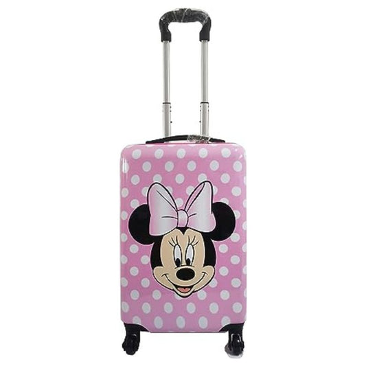 Fast Forward Minnie Mouse 20 Inches Kids Luggage Hardside Tween Spinner Carry-On Rolling Suitcase for Kids