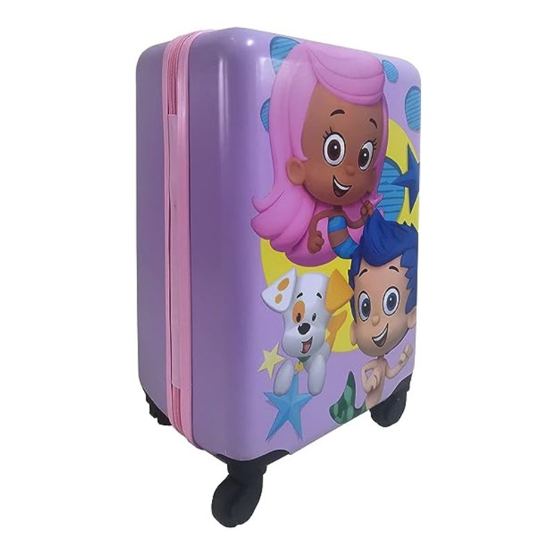 Fast Forward Bubble Guppies Gil Molly Bubble Puppy Hard-Sided Tween Spinner Luggage 20 Inches Carry-On Travel Trolley Rolling Suitcase for Kids
