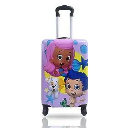 Fast Forward Bubble Guppies Gil Molly Bubble Puppy Hard-Sided Tween Spinner Luggage 20 Inches Carry-On Travel Trolley Rolling Suitcase for Kids