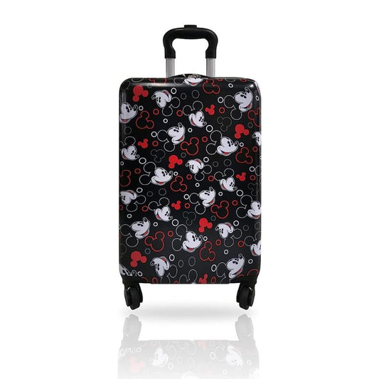 Fast Forward Mickey Mouse Luggage, Kid Suitcases for Toddlers, 20 Inch Hard-Sided Tween Spinner Luggage for Boy, Kids Carry-On Luggage with Wheels