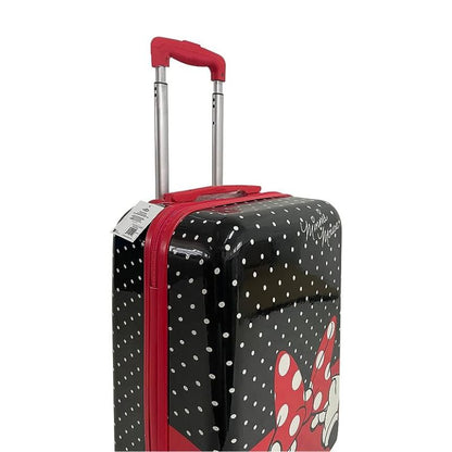 Fast Forward Minnie Mouse Luggage Hard Side Tween Spinner Rolling Suitcase for Kids Carry-On Travel Trolley - 21 Inch