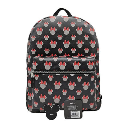 Disney Minnie Mouse Backpack for Women and Teens | Womens Purse Double Strap Shoulder Bag (Black)