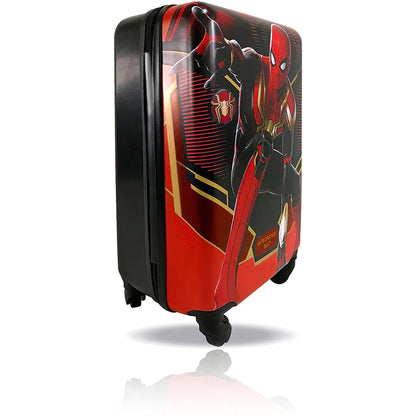 Spiderman No Way Home Hard-Sided Tween Spinner Luggage 20 Inches Carry-On Travel Trolley Rolling Suitcase for Kids